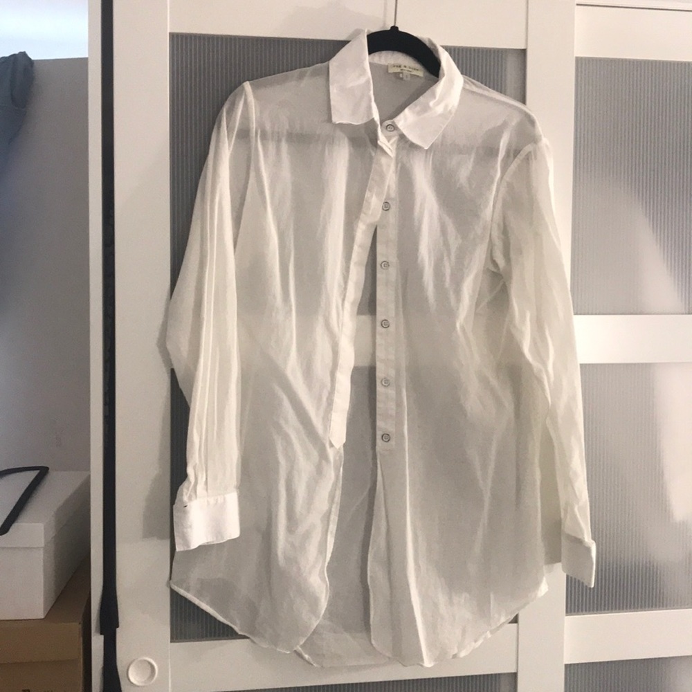 Rag And Bone White Button Down - image 1